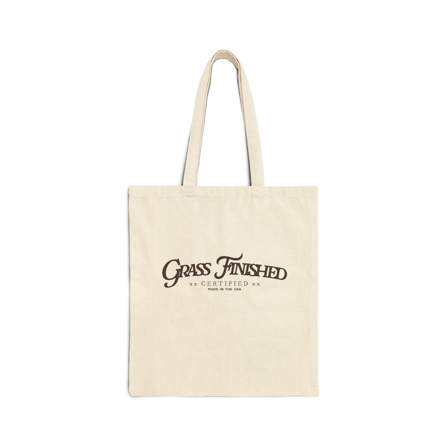 Grass Finished Cotton Canvas Tote Bag