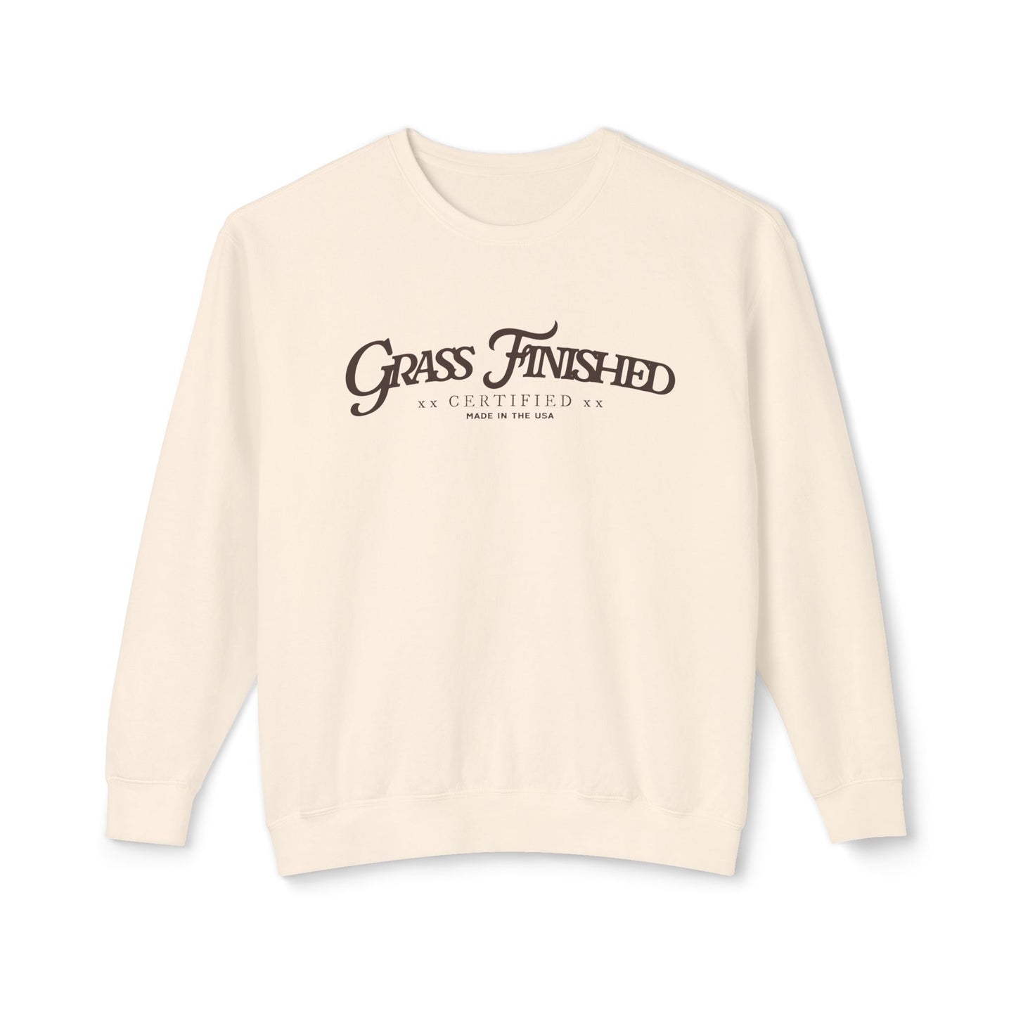 Grass Finished Unisex Lightweight Crewneck Sweatshirt